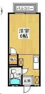 グランドパレスサネカタB【1階】の間取り