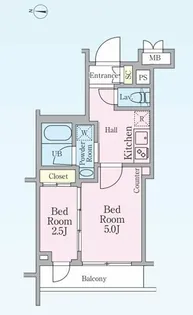 HY’s 新宿西落合【1階】の間取り