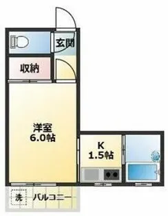 本田マンション2号棟【3階】の間取り