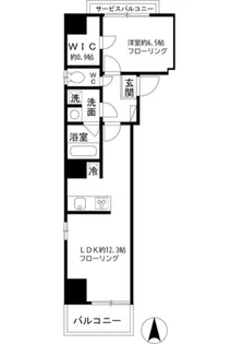 アートヴィラージュ亀戸【5階】の間取り