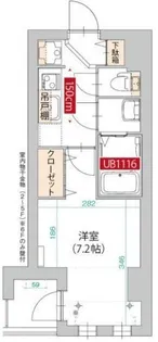 グラティチュード武蔵新城【6階】の間取り