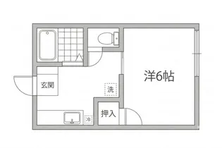 ヤングコーポ【1階】の間取り