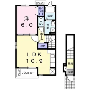 ラシア【2階】の間取り