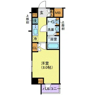 ジェノヴィア東陽町グリーンヴェール【4階】の間取り