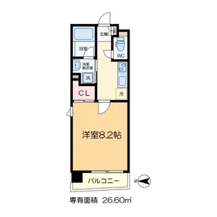 THE WAVES【4階】の間取り