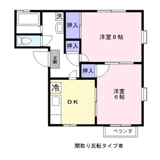 グリーンファームA【1階】の間取り