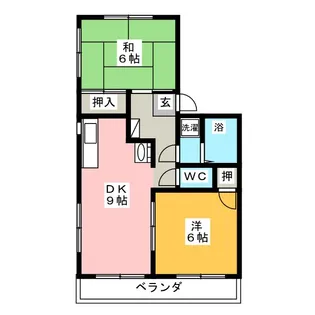 Yハイムフリューゲル【1階】の間取り