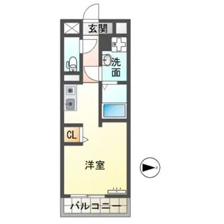 シーズンコート犬山【1階】の間取り