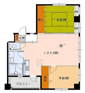 第3奥濱マンション(O)【4階】の間取り