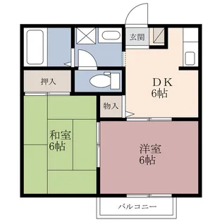 ロイヤルガーデンI【1階】の間取り
