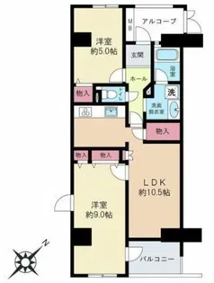 シンフォニックヒルズふれあいの街5号棟【8階】の間取り