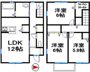 アルターナ英賀保の間取り