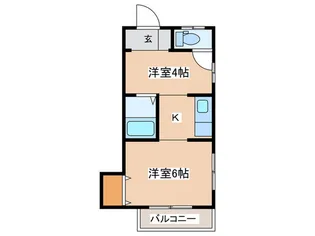 飯塚荘【2階】の間取り
