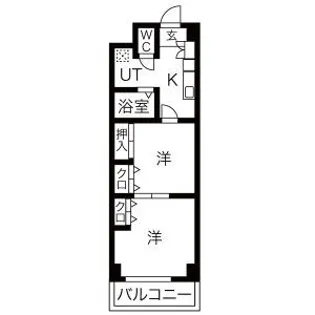 プレステージ宇都宮【7階】の間取り