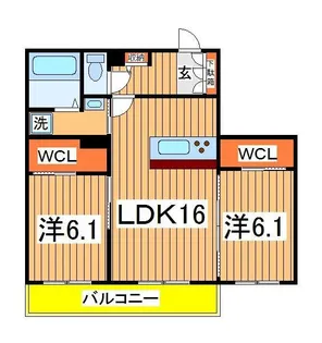 Foresta Astore【2階】の間取り