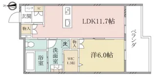 (シニア限定)ヘーベルヴィレッジ白鷺2丁目~ドメーヌ・クリザンテム~【1階】の間取り