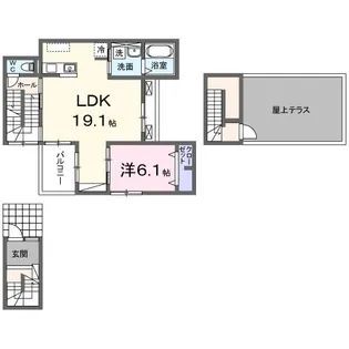 メル ヴァンベール【2階】の間取り