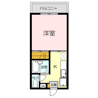 ハイツリムネ2号館【2階】の間取り