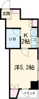 竹山ビル弐番館【3階】の間取り
