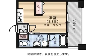 レジディア警固【13階】の間取り