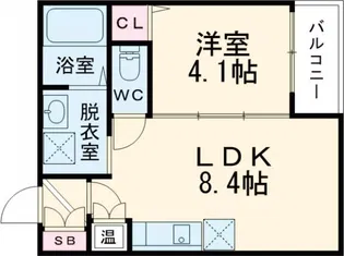 F asecia 諏訪ノ森【1階】の間取り