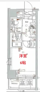 グラントゥルース大森ライズ【15階】の間取り
