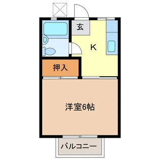 松浦ハイツ【1階】の間取り