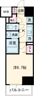 プレディアコート北千住【6階】の間取り