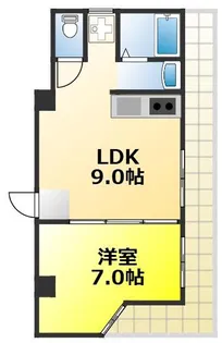 カネサカ第2関口マンション【4階】の間取り