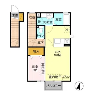 ヴァリードルミエール/ボーテルミエール ボーテルミエール【2階】の間取り