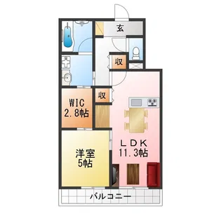 メゾン・ヒロ【1階】の間取り