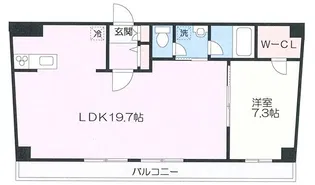 ヒストリアレジデンス海舟【5階】の間取り