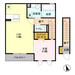 アクアベーネA【2階】の間取り