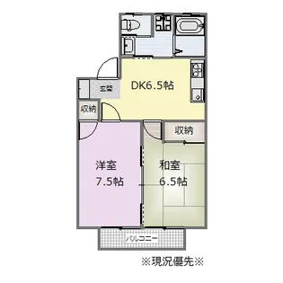 長野県長野市川中島町原【アパート】の間取り