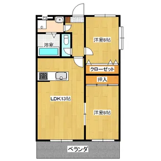 WINDOM YAMAKI【2階】の間取り