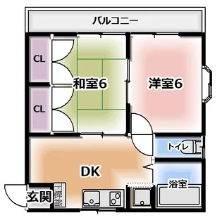 カーサキルシェ【2階】の間取り