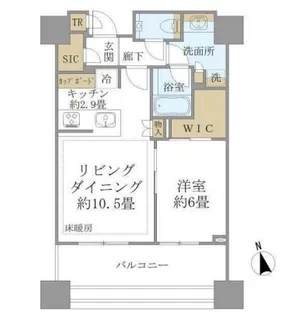 白金ザ・スカイ East【22階】の間取り