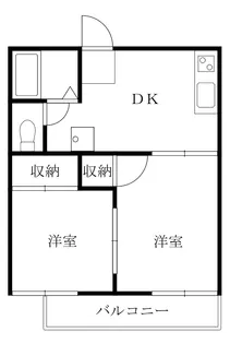 徳島県徳島市南末広町【アパート】の間取り
