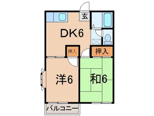 メゾンサカエ【2階】の間取り