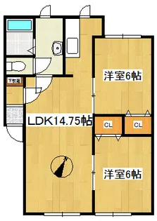 ヒルズ・M【2階】の間取り