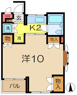 ルビーパレスヨコオ【1階】の間取り