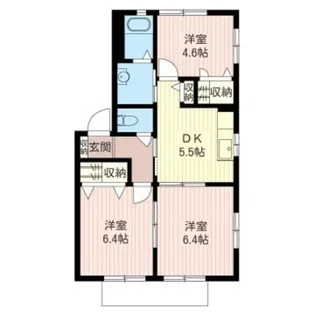 ミラコスタB【1階】の間取り