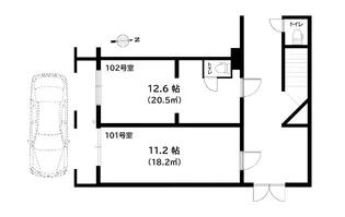 ロイヤルマンション柳沢【1階】の間取り