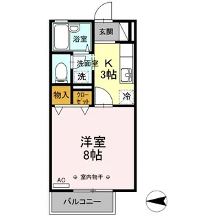 サンハイツ小中島【1階】の間取り