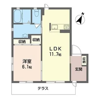 リバー27【1階】の間取り