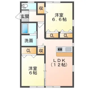 ハイム von K【1階】の間取り