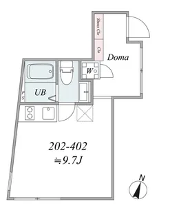 the trias ikebukuro【2階】の間取り