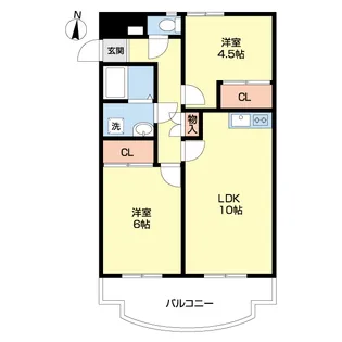 パルコ島【3階】の間取り