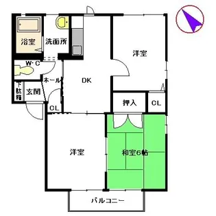 フレグランスピュア【2階】の間取り