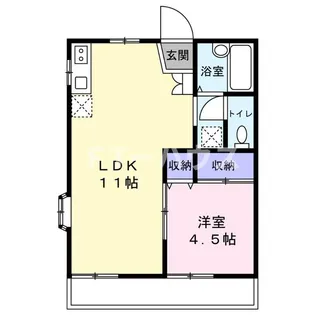 メゾンブランシュ【1階】の間取り